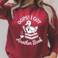 Duck Reader Oops I Got Another Book Raglan Sleeve Sweatshirt Heather Dust