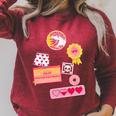 Dungeon Crawler Carl Colorful Sticker Collage LitRPG Book Premium Tri-Blend Raglan Sleeve Sweatshirt Heather Dust