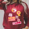 Dungeon Crawler Carl Colorful Sticker Collage LitRPG Book Raglan Sleeve Sweatshirt Heather Dust