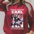 Dungeon Crawler Carl Vintage Paperback Illustration Book Raglan Sleeve Sweatshirt Heather Dust