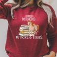 Easily Distracted By Books And Horses Raglan Sleeve Sweatshirt Heather Dust
