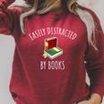 Easily Distracted By Books Shirt Reading T-Shirt Raglan Sleeve Sweatshirt Heather Dust Easily Distracted By Books Shirt Reading T-Shirt Raglan Sleeve Sweatshirt Heather Dust