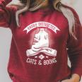 Easily Distracted By Cats And Books Men Cat Book Lover Raglan Sleeve Sweatshirt Heather Dust Easily Distracted By Cats And Books Men Cat Book Lover Raglan Sleeve Sweatshirt Heather Dust