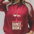 Easily Distracted By Dance And Book I Ballet Book Raglan Sleeve Sweatshirt Heather Dust Easily Distracted By Dance And Book I Ballet Book Raglan Sleeve Sweatshirt Heather Dust