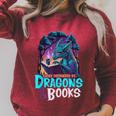 Easily Distracted By Dragon And Books For Book Lover Raglan Sleeve Sweatshirt Heather Dust Easily Distracted By Dragon And Books For Book Lover Raglan Sleeve Sweatshirt Heather Dust