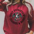 Easily Distracted By Dragons & Books Raglan Sleeve Sweatshirt Heather Dust Easily Distracted By Dragons & Books Raglan Sleeve Sweatshirt Heather Dust