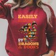 Easily Distracted By Dragons And Books Dragon Lover Mythical Raglan Sleeve Sweatshirt Heather Dust Easily Distracted By Dragons And Books Dragon Lover Mythical Raglan Sleeve Sweatshirt Heather Dust