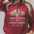 Easily Distracted By Flowers And Books Raglan Sleeve Sweatshirt Heather Dust Easily Distracted By Flowers And Books Raglan Sleeve Sweatshirt Heather Dust