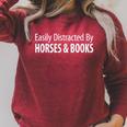 Easily Distracted By Horses & Books Raglan Sleeve Sweatshirt Heather Dust Easily Distracted By Horses & Books Raglan Sleeve Sweatshirt Heather Dust