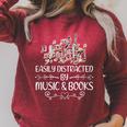 Easily Distracted By Music And Books Raglan Sleeve Sweatshirt Heather Dust Easily Distracted By Music And Books Raglan Sleeve Sweatshirt Heather Dust