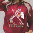 Easily Distracted By Tango And Books Dance Bookworm Reading Raglan Sleeve Sweatshirt Heather Dust