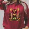 Educated Melanin Queen Afro Women Reading Book History Raglan Sleeve Sweatshirt Heather Dust