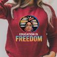 Education Is Freedom Woman Afro Books Reading Raglan Sleeve Sweatshirt Heather Dust Education Is Freedom Woman Afro Books Reading Raglan Sleeve Sweatshirt Heather Dust