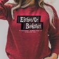 EitherOr Bookstore Raglan Sleeve Sweatshirt Heather Dust