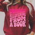 Emotionally Recovering From A Book Raglan Sleeve Sweatshirt Heather Dust Emotionally Recovering From A Book Raglan Sleeve Sweatshirt Heather Dust