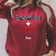Enemies To Lovers Romance Book Booktok Bookstagram Raglan Sleeve Sweatshirt Heather Dust