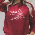 English German French Language For Teachers Reading Is Sexy Retro Book Small Classic Fit Crew Neck Short Sleeve Casual T-Shirt Raglan Sleeve Sweatshirt Heather Dust