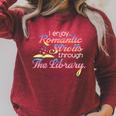 I Enjoy Romantic Strolls Through The Library Book Nerd Raglan Sleeve Sweatshirt Heather Dust I Enjoy Romantic Strolls Through The Library Book Nerd Raglan Sleeve Sweatshirt Heather Dust