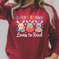 Every Bunny Loves To Read Cute Easter Book Lover Women Girls Raglan Sleeve Sweatshirt Heather Dust Every Bunny Loves To Read Cute Easter Book Lover Women Girls Raglan Sleeve Sweatshirt Heather Dust