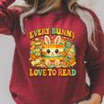 Every Bunny Loving Read Easter Eggs Bunny Book Bookworm Raglan Sleeve Sweatshirt Heather Dust Every Bunny Loving Read Easter Eggs Bunny Book Bookworm Raglan Sleeve Sweatshirt Heather Dust
