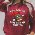 Every Page a New Adventure Book Lover Raglan Sleeve Sweatshirt Heather Dust Every Page a New Adventure Book Lover Raglan Sleeve Sweatshirt Heather Dust