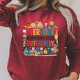 Everyone Communicates Differently Book Kids Teacher Raglan Sleeve Sweatshirt Heather Dust