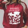 Fairytale & Sagen Book Author Fantasy Inkfleck Dragon Fans Raglan Sleeve Sweatshirt Heather Dust