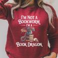 Fantasy Book Club Fun Quote Novelty Romance Reader Raglan Sleeve Sweatshirt Heather Dust
