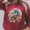 Fantasy Dragon Books Floral Boho Bookworm Raglan Sleeve Sweatshirt Heather Dust Fantasy Dragon Books Floral Boho Bookworm Raglan Sleeve Sweatshirt Heather Dust