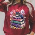 Fantasy Drama Tragedy Cute Cat Book Lover Readers Librarians Raglan Sleeve Sweatshirt Heather Dust Fantasy Drama Tragedy Cute Cat Book Lover Readers Librarians Raglan Sleeve Sweatshirt Heather Dust