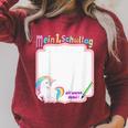 First Day Of School 2021 Guest Book Unicorn Unicon Raglan Sleeve Sweatshirt Heather Dust