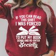 I Was Forced To Put My Book Down And Reenter Society Raglan Sleeve Sweatshirt Heather Dust I Was Forced To Put My Book Down And Reenter Society Raglan Sleeve Sweatshirt Heather Dust
