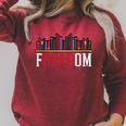 Freadom Shelf Read Reading Book Librarian Men Women Kids Performance Raglan Sleeve Sweatshirt Heather Dust