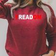 FREADOM T-Shirt For Book Lovers Bookworms Raglan Sleeve Sweatshirt Heather Dust