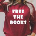 Free The Books Raglan Sleeve Sweatshirt Heather Dust