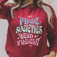 Free Societies Read Freely I Read Banned Books For Men Women Raglan Sleeve Sweatshirt Heather Dust Free Societies Read Freely I Read Banned Books For Men Women Raglan Sleeve Sweatshirt Heather Dust