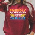 Friendly Neighbourhood Comic Books Collector Raglan Sleeve Sweatshirt Heather Dust