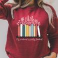 My Weekend Is Fully Booked Book Wildflower Bookish Bookworm Raglan Sleeve Sweatshirt Heather Dust My Weekend Is Fully Booked Book Wildflower Bookish Bookworm Raglan Sleeve Sweatshirt Heather Dust