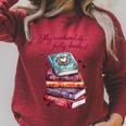 My Weekend Is Fully Booked Reading Quote Book Lover Humor Raglan Sleeve Sweatshirt Heather Dust