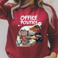 FUNNY WORKPLACE Retro Romance Comic Book Parody Raglan Sleeve Sweatshirt Heather Dust FUNNY WORKPLACE Retro Romance Comic Book Parody Raglan Sleeve Sweatshirt Heather Dust