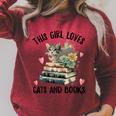 This Girl Loves Cats And Books Cat Watercolor Raglan Sleeve Sweatshirt Heather Dust This Girl Loves Cats And Books Cat Watercolor Raglan Sleeve Sweatshirt Heather Dust