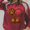 Girl Who Loves Dogs & Books Heart Dog Lover Reader Reeding Raglan Sleeve Sweatshirt Heather Dust Girl Who Loves Dogs & Books Heart Dog Lover Reader Reeding Raglan Sleeve Sweatshirt Heather Dust