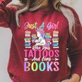Girl Who Has Tattoos And Loves Books Tattooed Bookworm Girl Raglan Sleeve Sweatshirt Heather Dust Girl Who Has Tattoos And Loves Books Tattooed Bookworm Girl Raglan Sleeve Sweatshirt Heather Dust