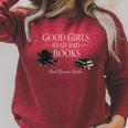 Good Girls Read Bad Books Dark Romance Reader Bookish Raglan Sleeve Sweatshirt Heather Dust Good Girls Read Bad Books Dark Romance Reader Bookish Raglan Sleeve Sweatshirt Heather Dust