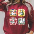 Goose Teacher Back To School Goose Books Student Cute Raglan Sleeve Sweatshirt Heather Dust Goose Teacher Back To School Goose Books Student Cute Raglan Sleeve Sweatshirt Heather Dust