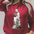 Gothic Librarian Halloween Books Tee For Teachers Raglan Sleeve Sweatshirt Heather Dust