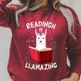 Graduation Cute Animal Llama Reading Book Nerds Bookworm Raglan Sleeve Sweatshirt Heather Dust Graduation Cute Animal Llama Reading Book Nerds Bookworm Raglan Sleeve Sweatshirt Heather Dust
