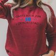 Guest Book 18th Birthday Guest List For 2001 T-Shirt Raglan Sleeve Sweatshirt Heather Dust