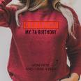 Guestbook Alternative 76th Birthday Decorations For Him Her Raglan Sleeve Sweatshirt Heather Dust