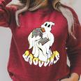Halloween Books Cute Ghost Reading Booooks Teacher Raglan Sleeve Sweatshirt Heather Dust Halloween Books Cute Ghost Reading Booooks Teacher Raglan Sleeve Sweatshirt Heather Dust
